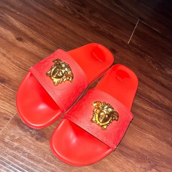 Red Versace Slides - Picture 5 of 5